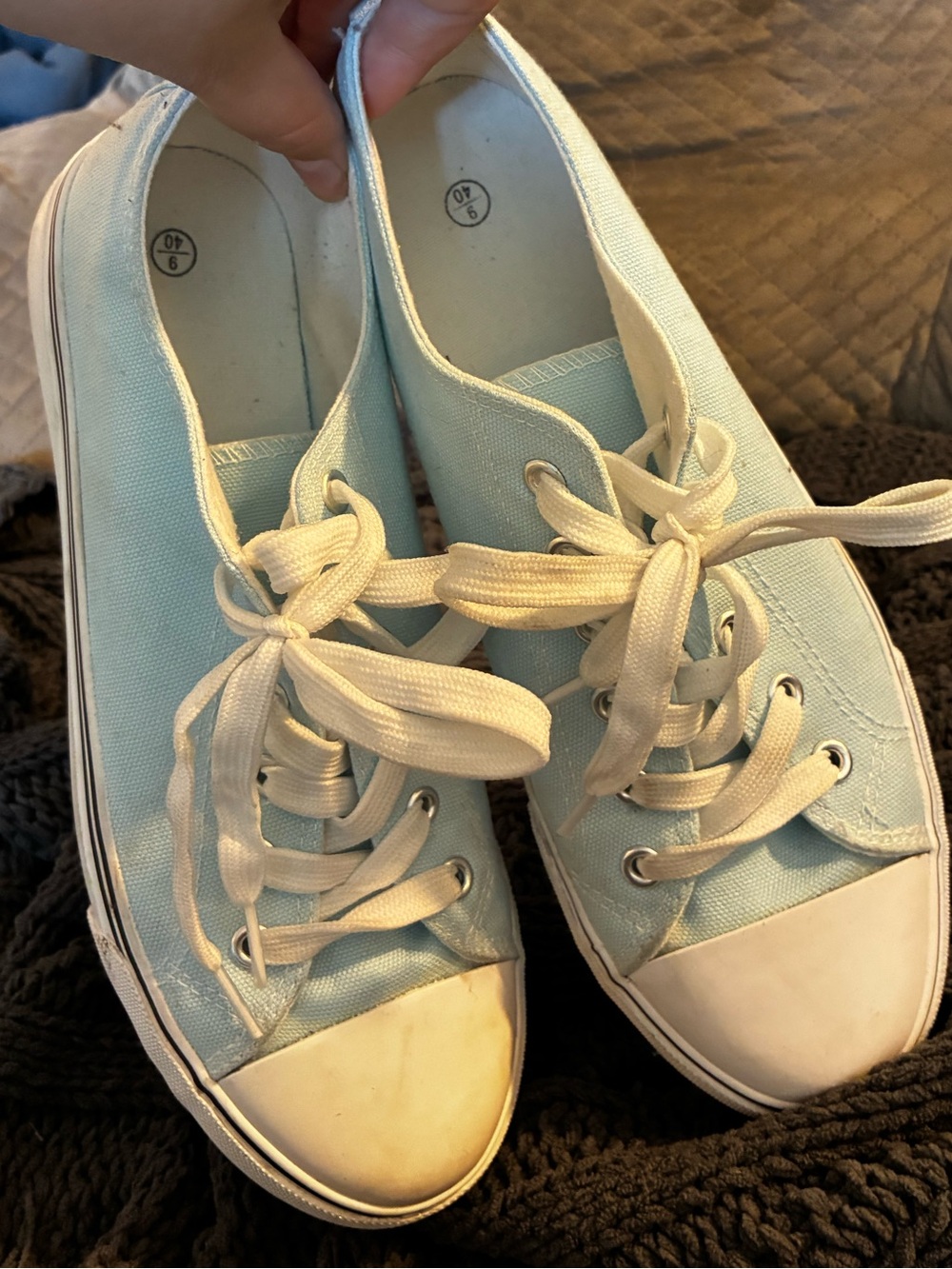 Pale Sky Blue Summer Sneakers - Picture 8 of 12